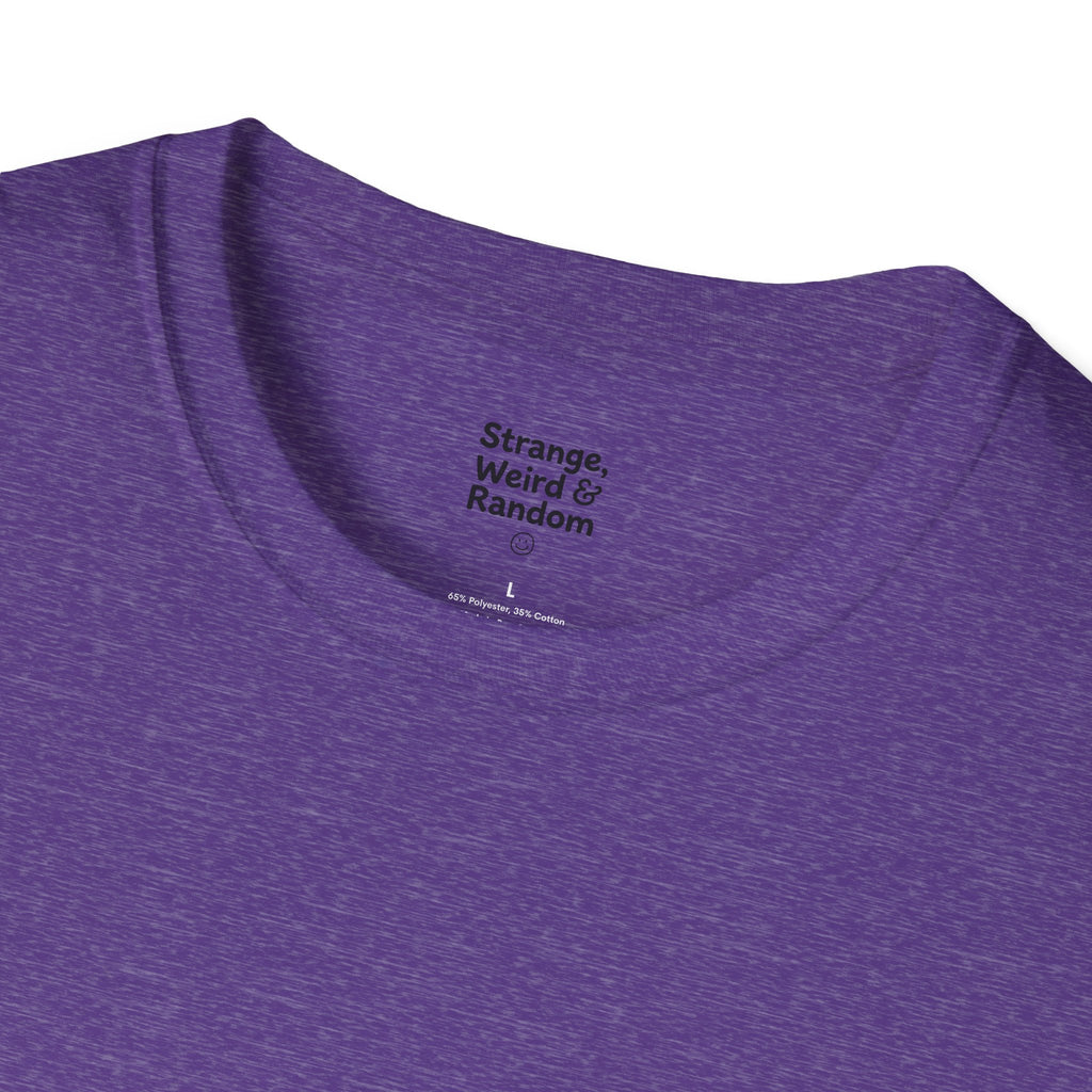 Laugh Don't Panic T-Shirt | Smiley Peace Sign Typography