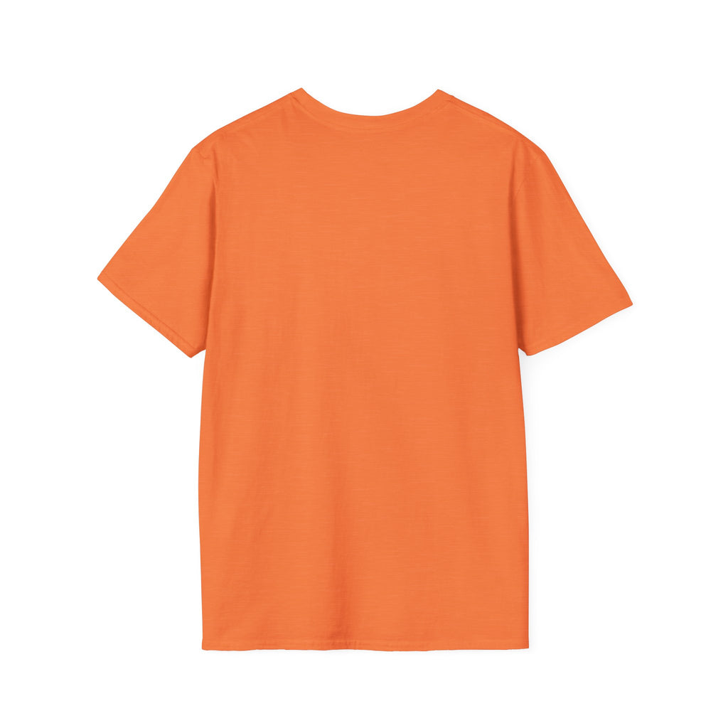Large Black Smiley Face T-Shirt | Orange Graphic Tee