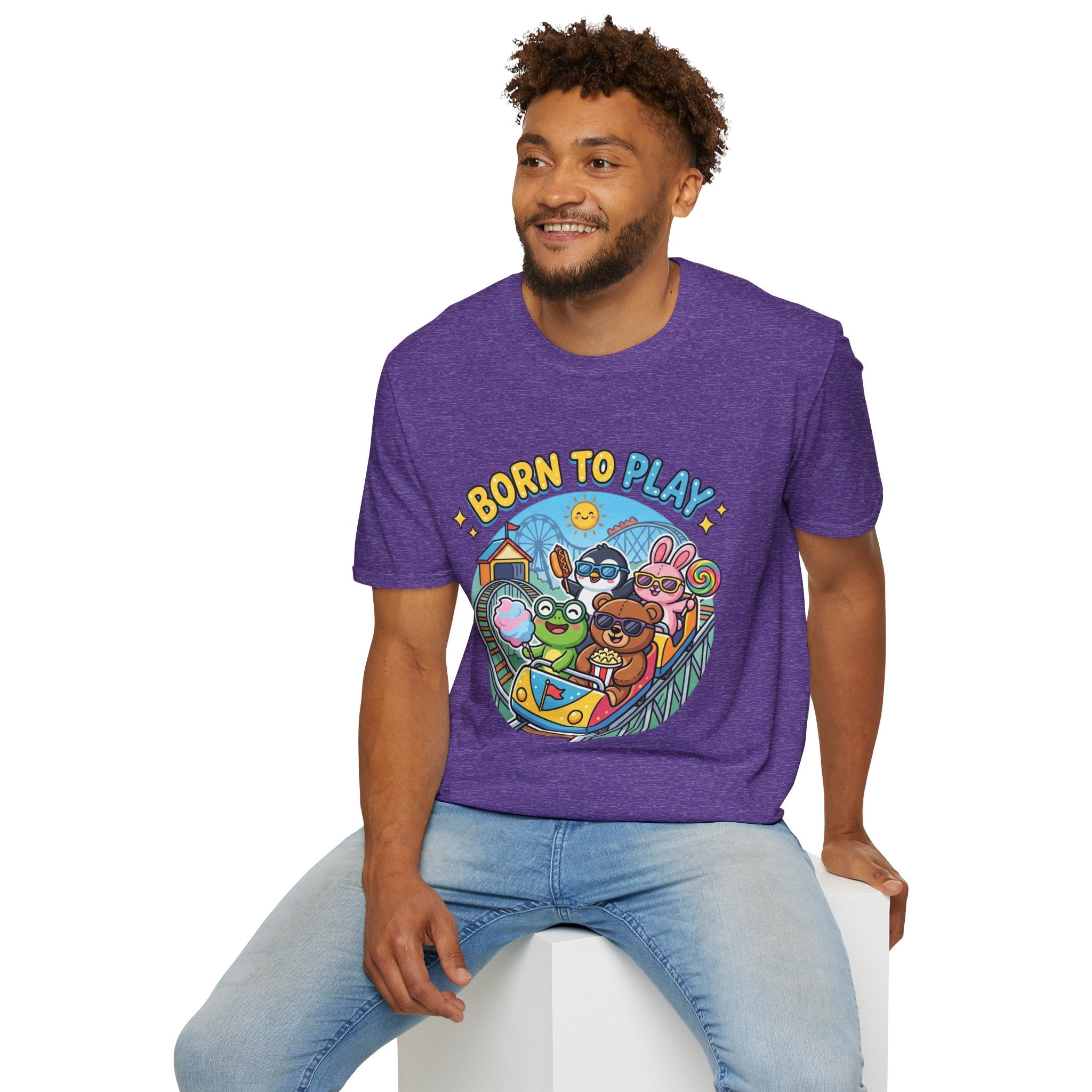 Born to Play T-Shirt — Cute Cartoon Animals Gaming & Playtime Tee