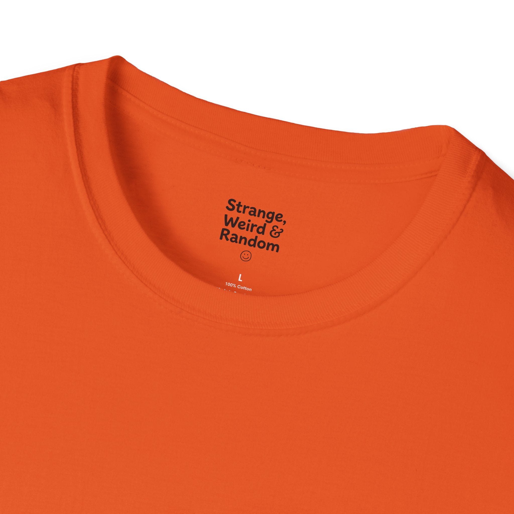 Laugh Don't Panic T-Shirt | Smiley Peace Sign Typography