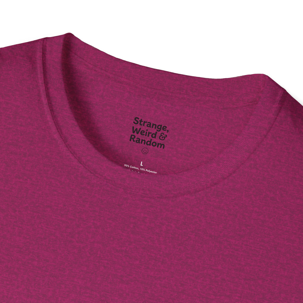 Laugh Don't Panic T-Shirt | Smiley Peace Sign Typography