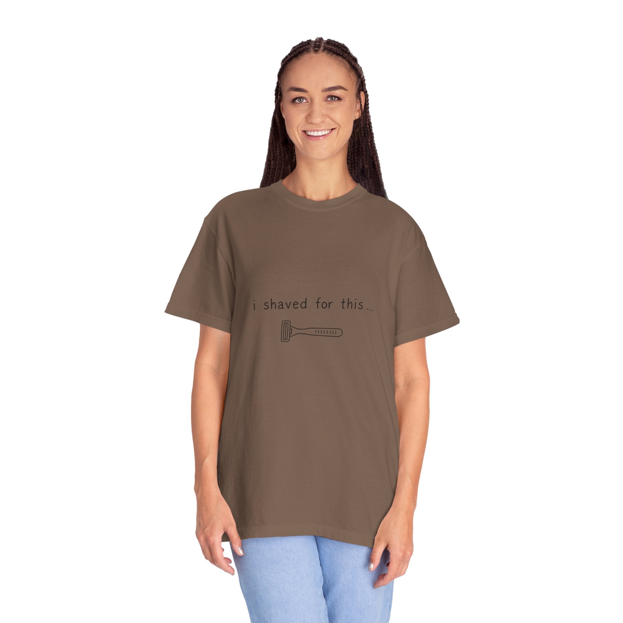 Funny 'I Shaved For This' T-Shirt – Minimal Razor Graphic Tee