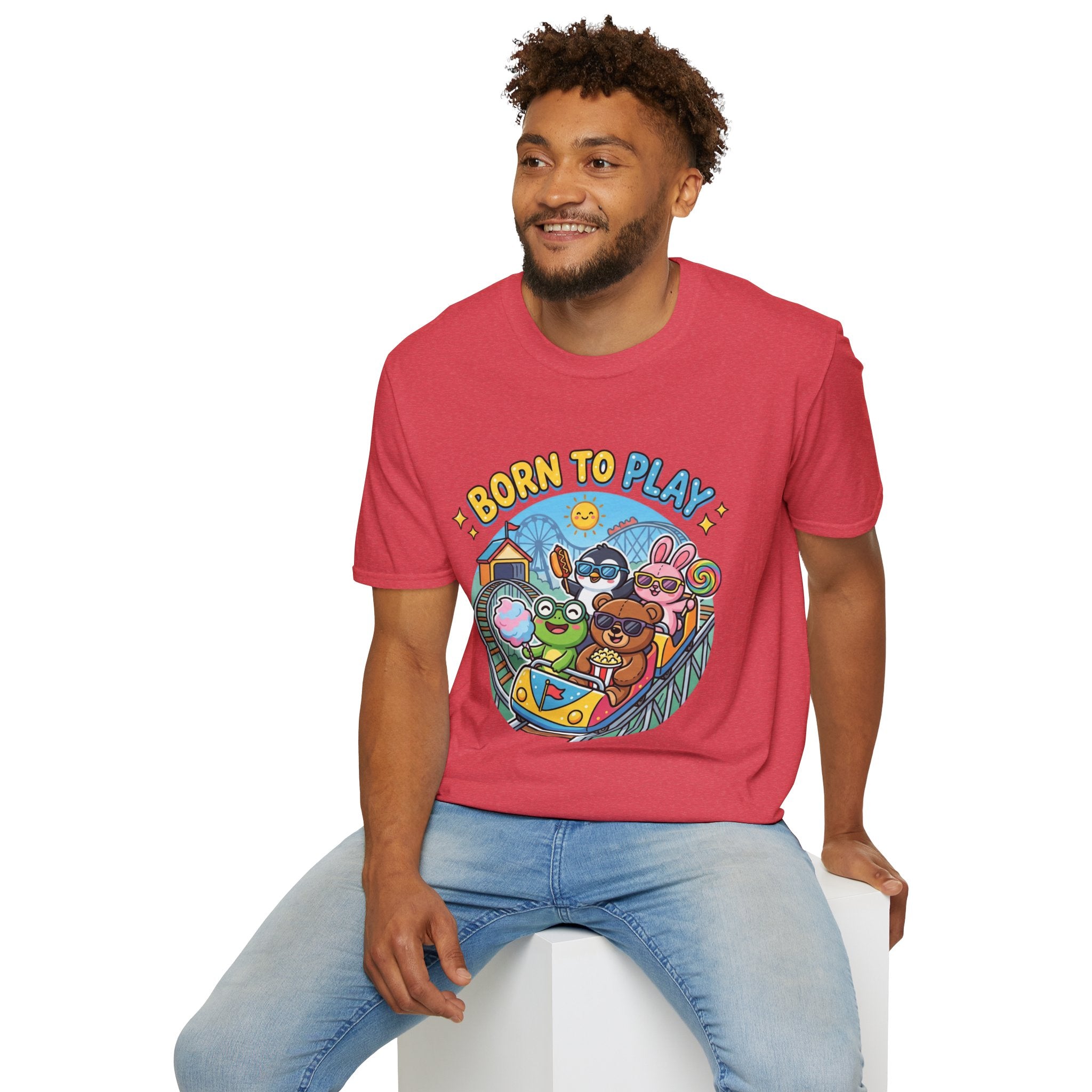 Born to Play T-Shirt — Cute Cartoon Animals Gaming & Playtime Tee